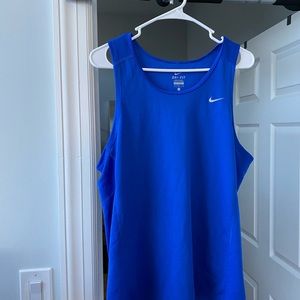 Nike tanktop blue size large